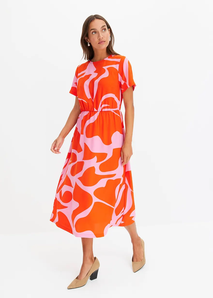 bedrucktes Midikleid