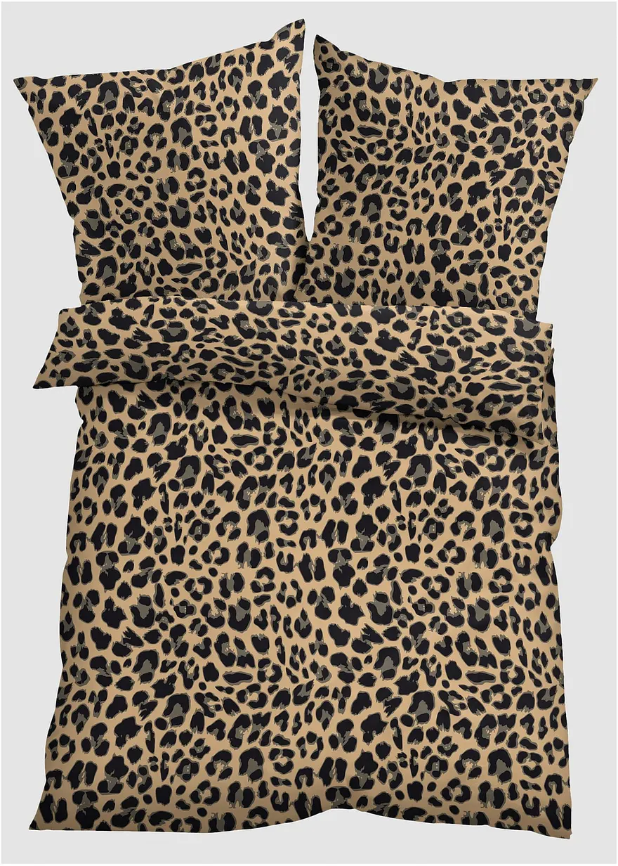 Bettwäsche mit Leoparden Design