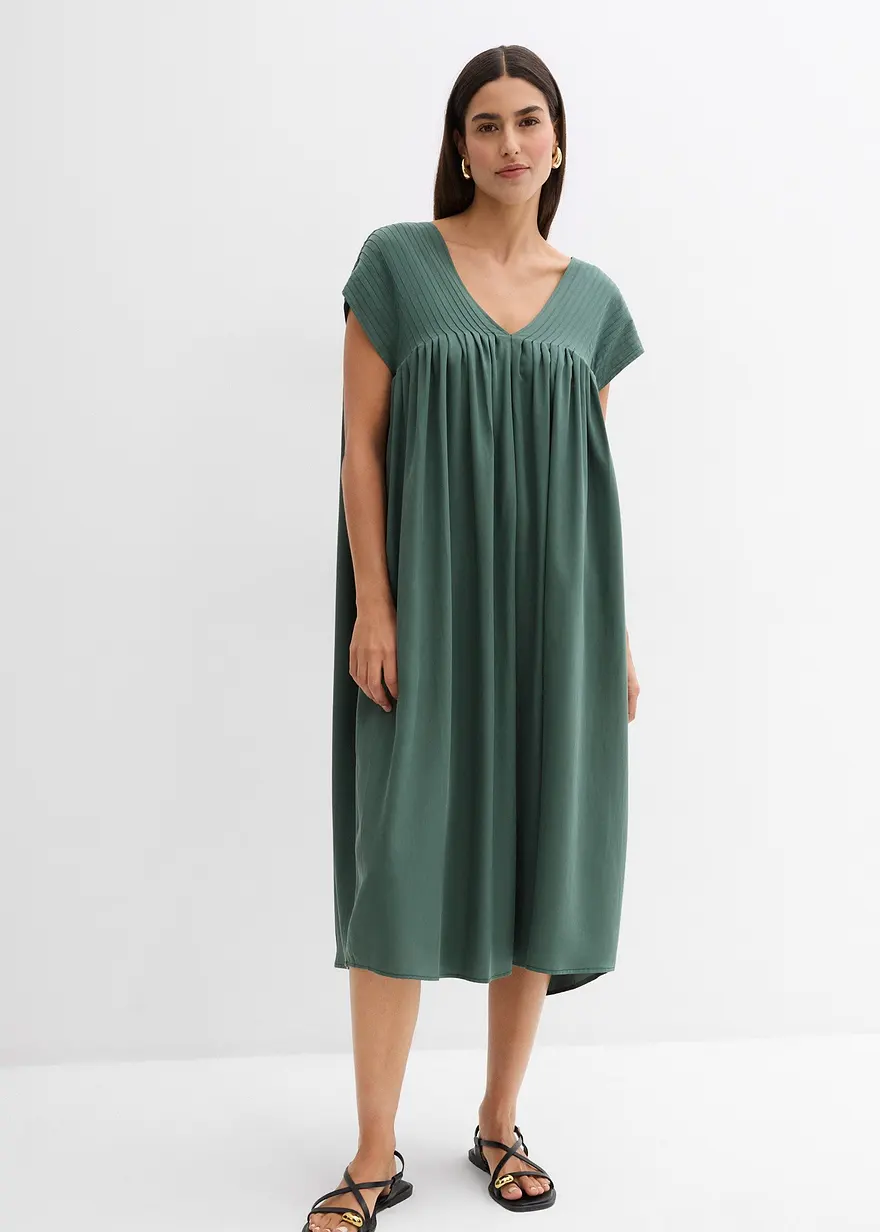 Kaftan-Kleid aus fließendem Lyocell