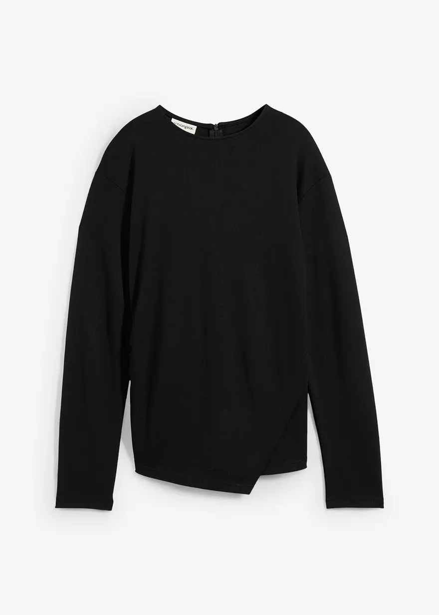 Langarmshirt aus softem Viskose-Mix