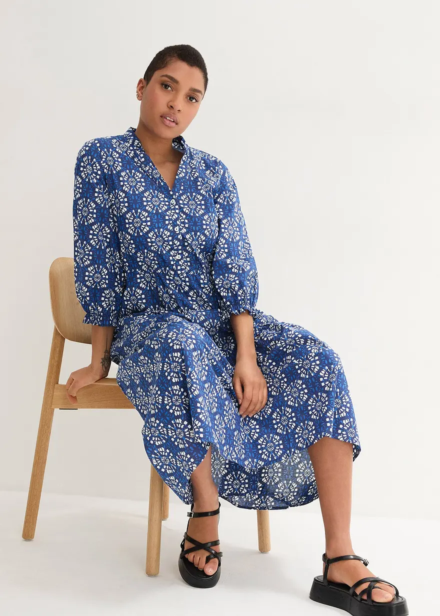 Weites Maxikleid aus reiner Baumwolle