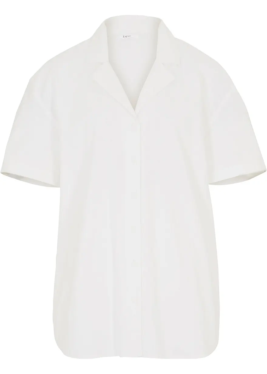 Lockere Oversize-Bluse aus leichtem Leinen-Mix