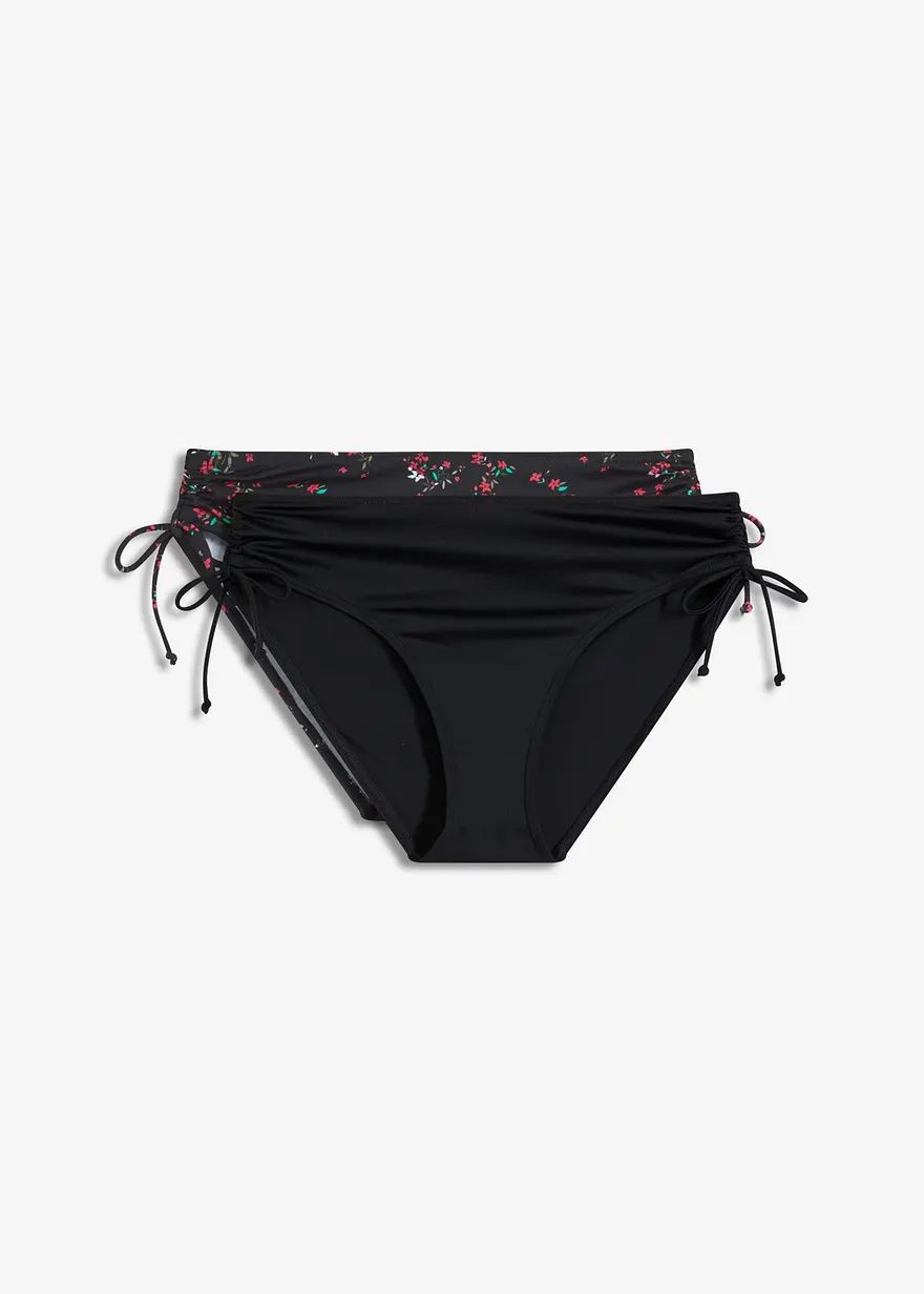 Bikinihose (2er Pack) mit seitlicher Schnürung