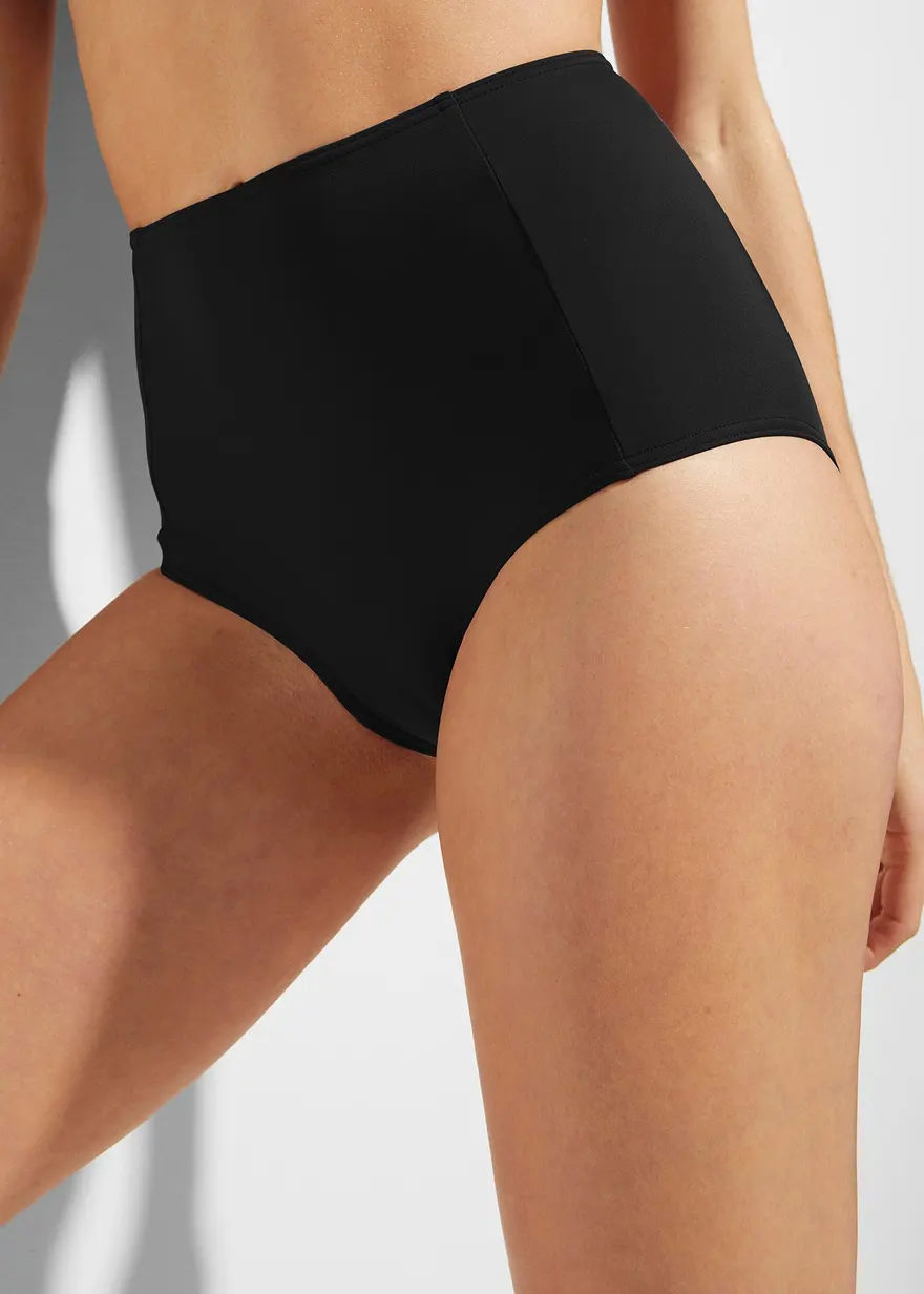 Highwaist-Bikinihose mit normalem Beinausschnitt