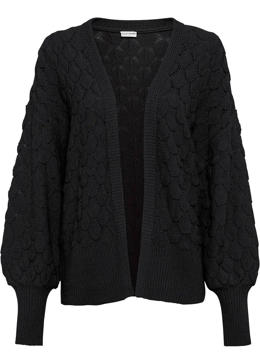 Ajour-Strickjacke