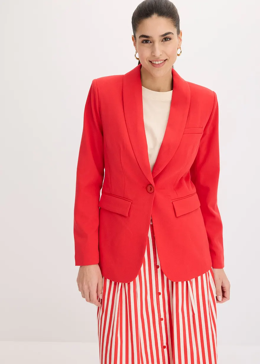 Blazer mit Schalkragen