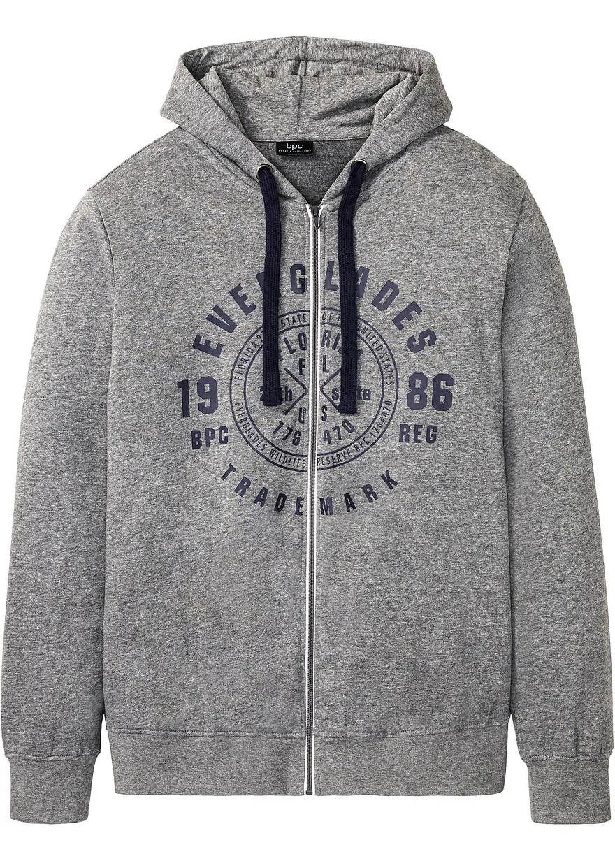 Kapuzen-Sweatjacke mit Komfortschnitt