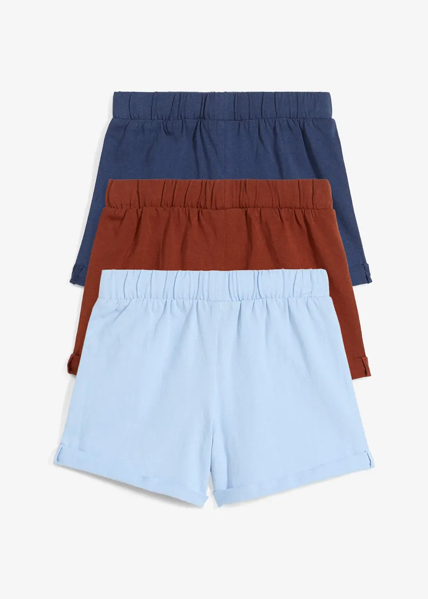 Jerseyshorts aus reiner Bio-Baumwolle (3er Pack)