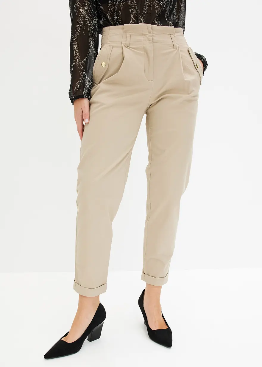 Leichte Paperbag Twillhose