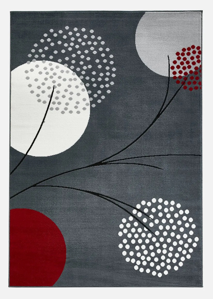 Teppich mit stilisierten Blüten
