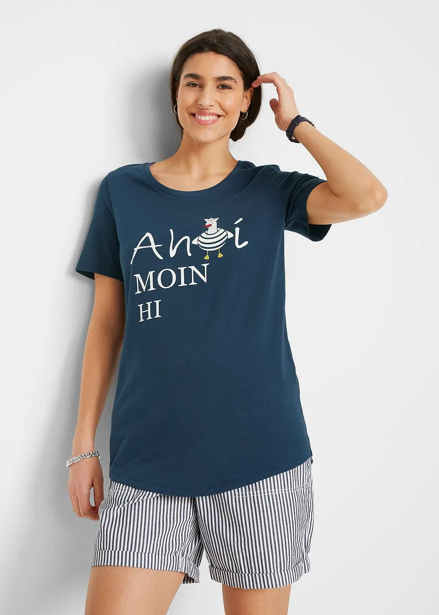T-Shirt aus Baumwollmix