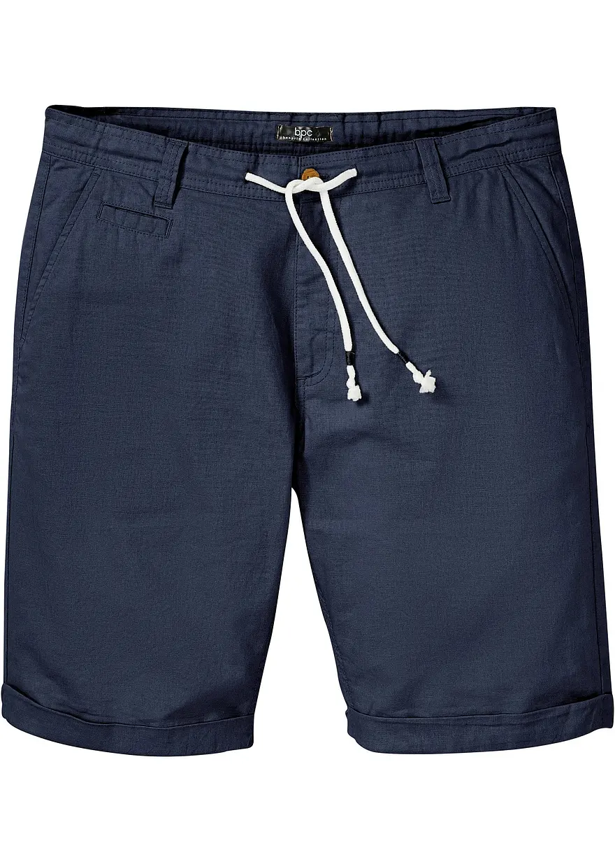 Regular Fit Bermuda mit Leinen