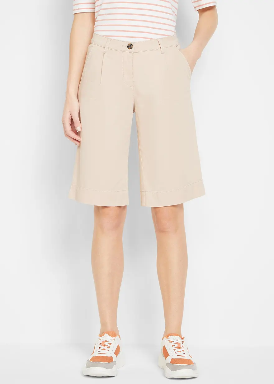 Weite Twill-Shorts