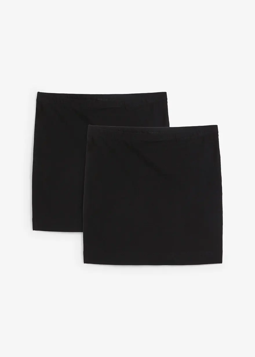 Jersey-Rock aus reiner Bio-Baumwolle mit Stretch (2er Pack)