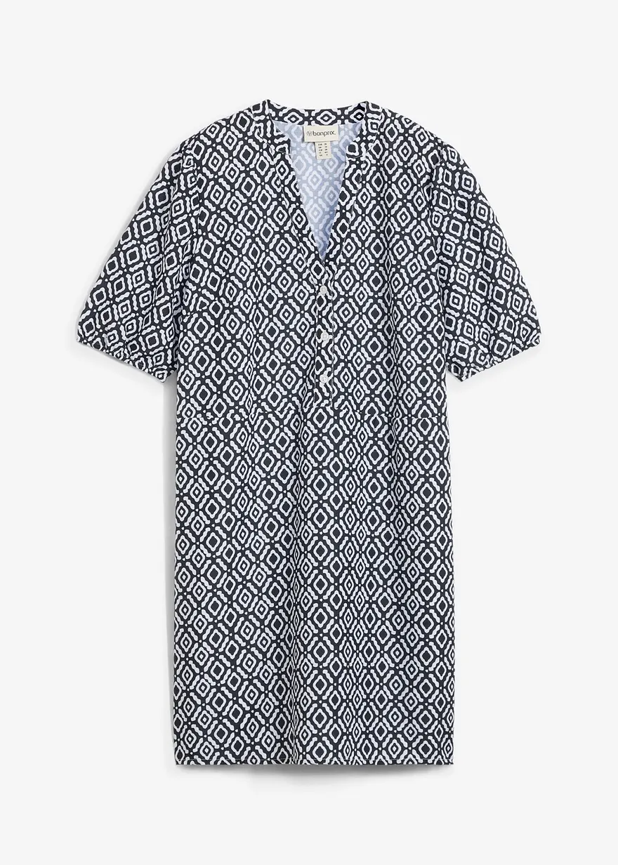 Tunika-Kleid aus fließender Viskose