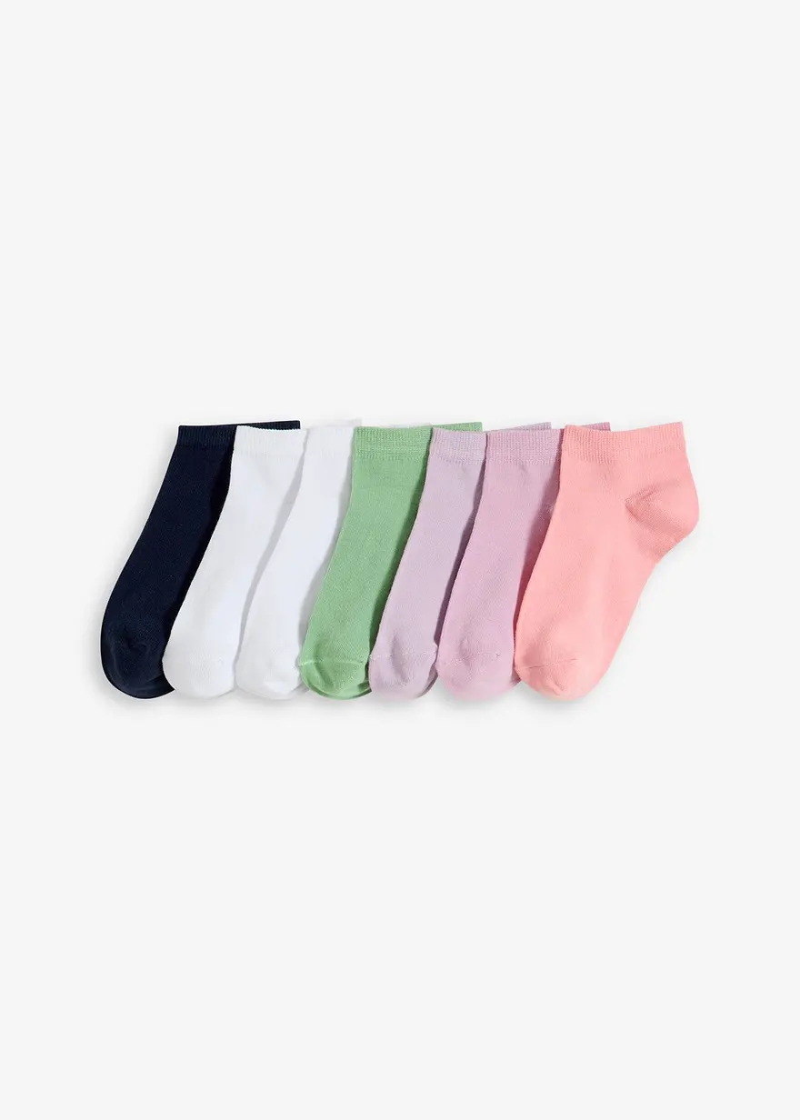 Kurzsocken mit Bio-Baumwolle (7er Pack)