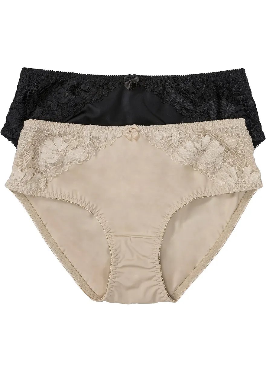 Maxislip mit Spitze (2er Pack)