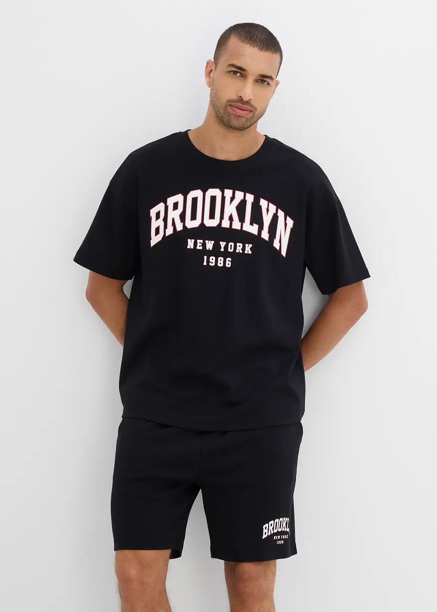 T-Shirt und Shorts aus schwerer Bio-Baumwolle (2-tlg.Set)