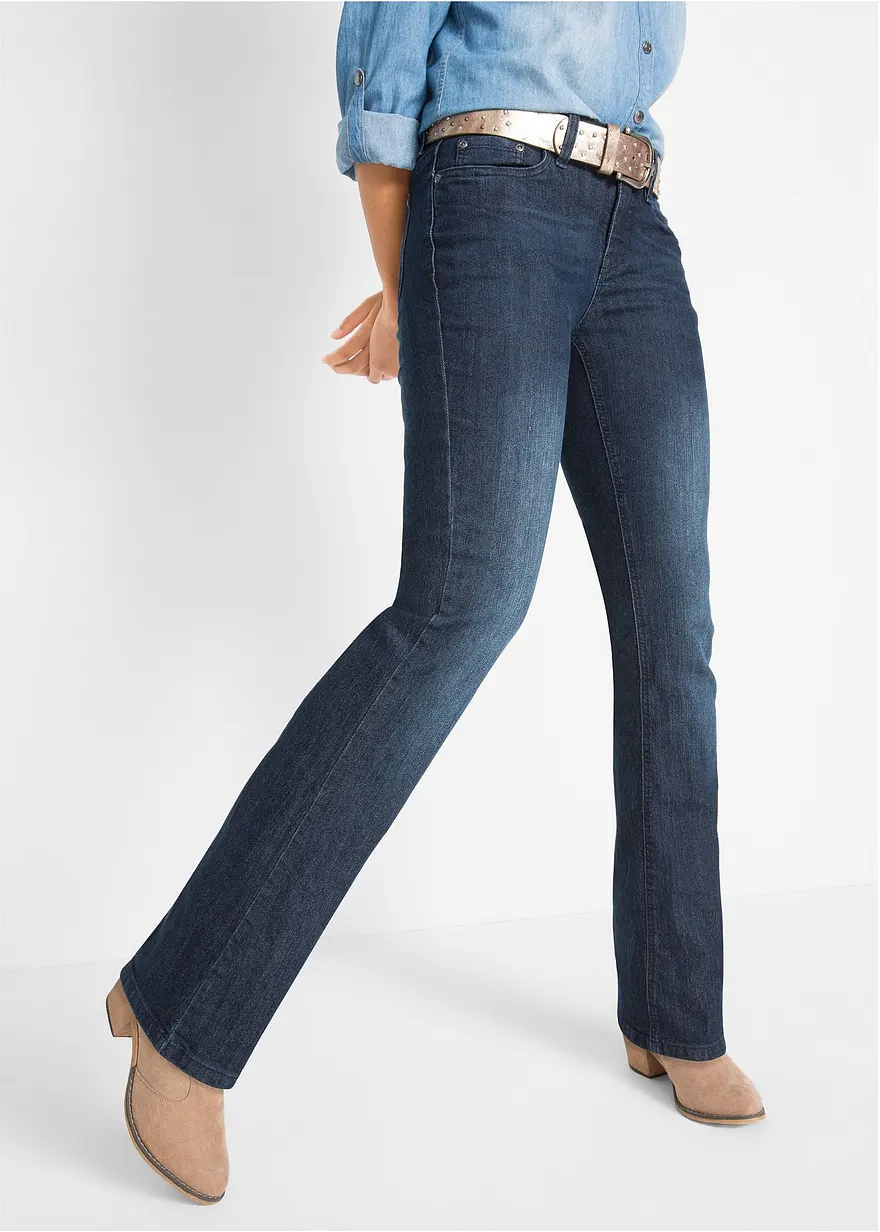 Bootcut Jeans Mid Waist, Stretch