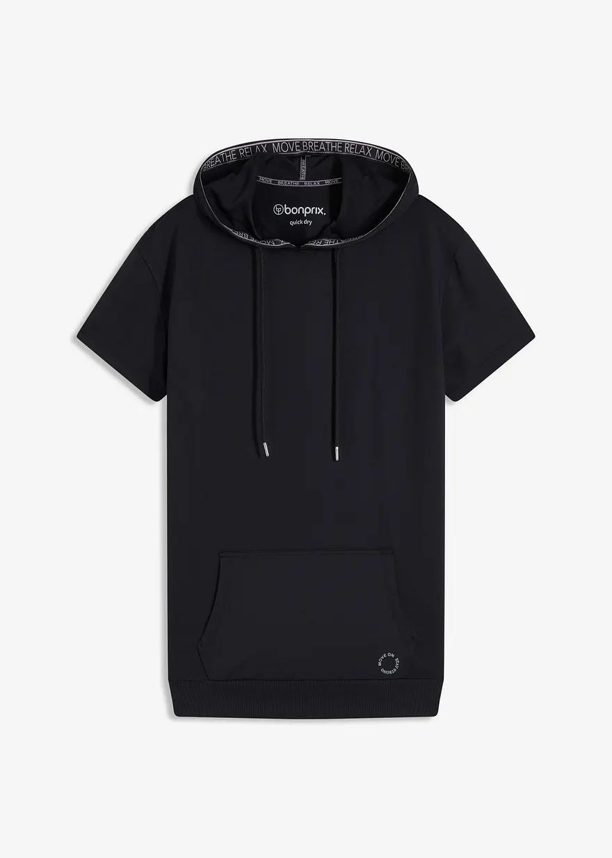 Oversized Sport-Shirt mit Kapuze, schnelltrocknend