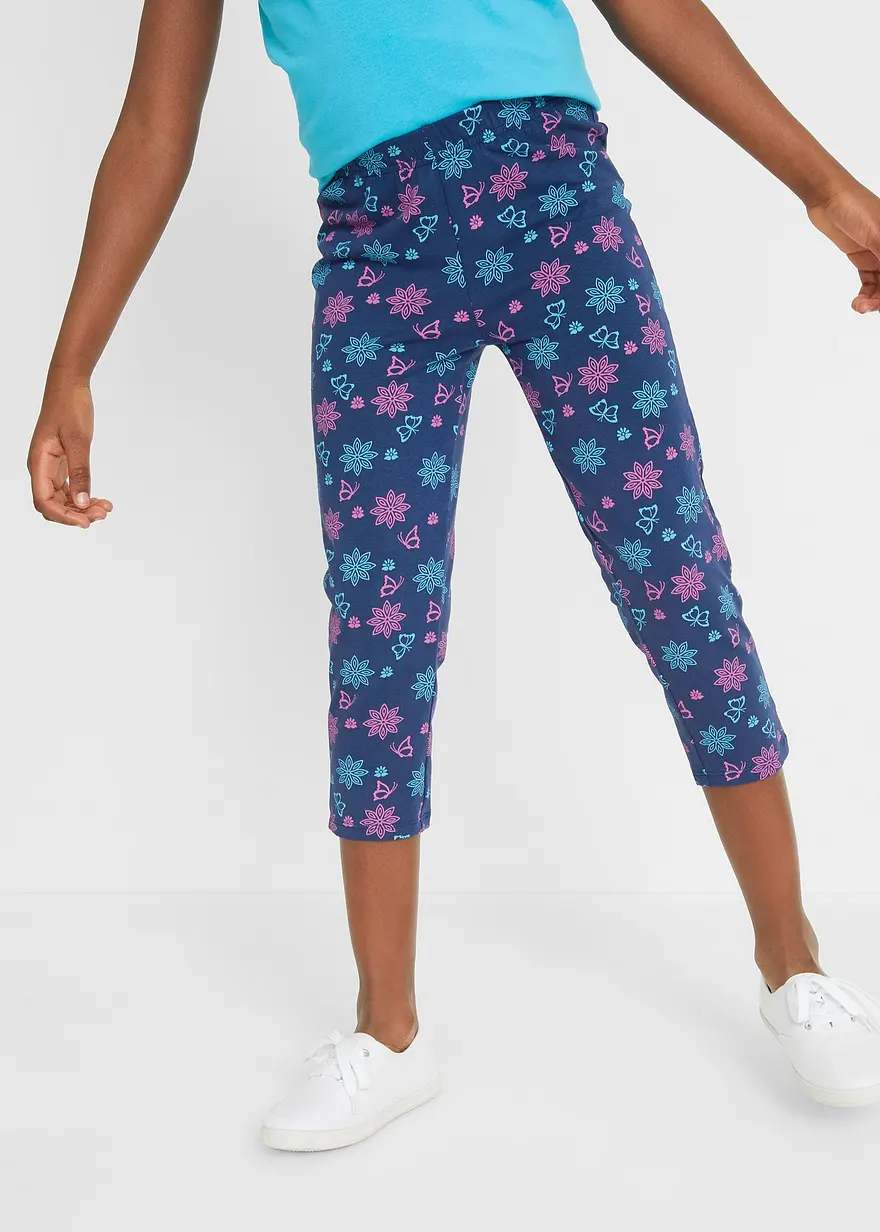 Capri-Leggings mit Bio-Baumwolle (2er Pack)