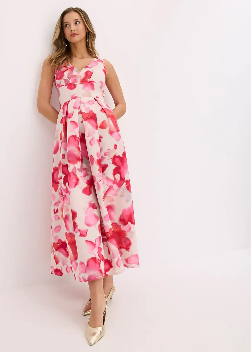 Trägerkleid aus glänzendem Satin