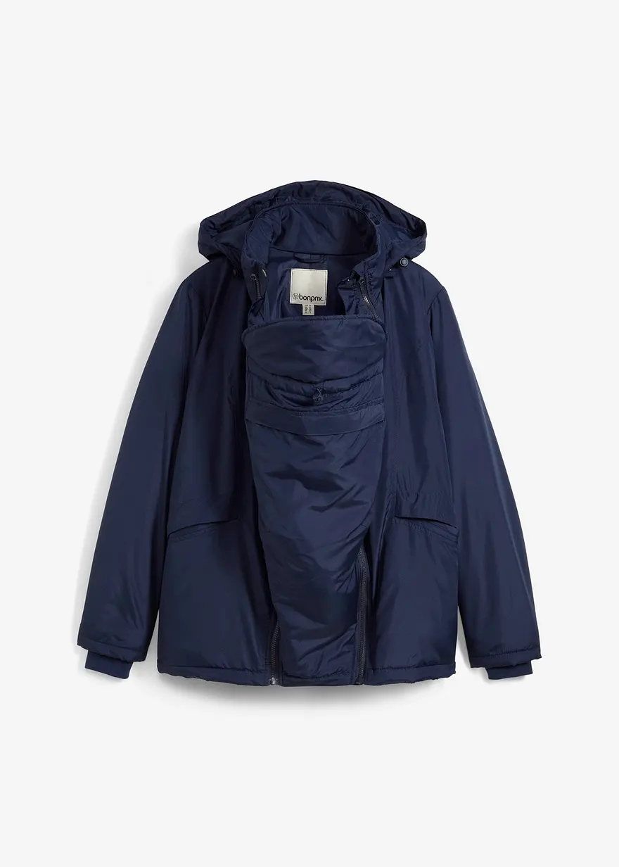 3-in-1 wasserabweisende Umstandsjacke mit Trageeinsatz