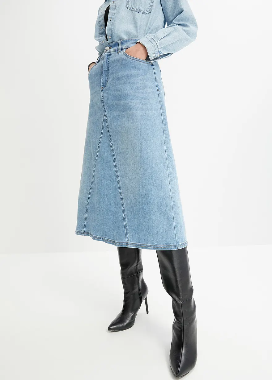 Stretch-Jeansrock, High Waist