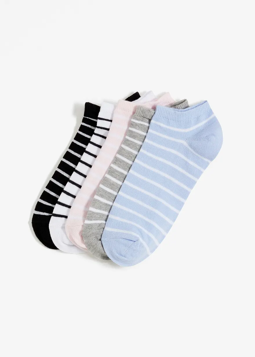 Sneakersocken mit Bio-Baumwolle (5er Pack)