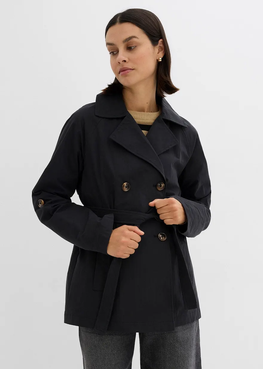 kurzer Trenchcoat
