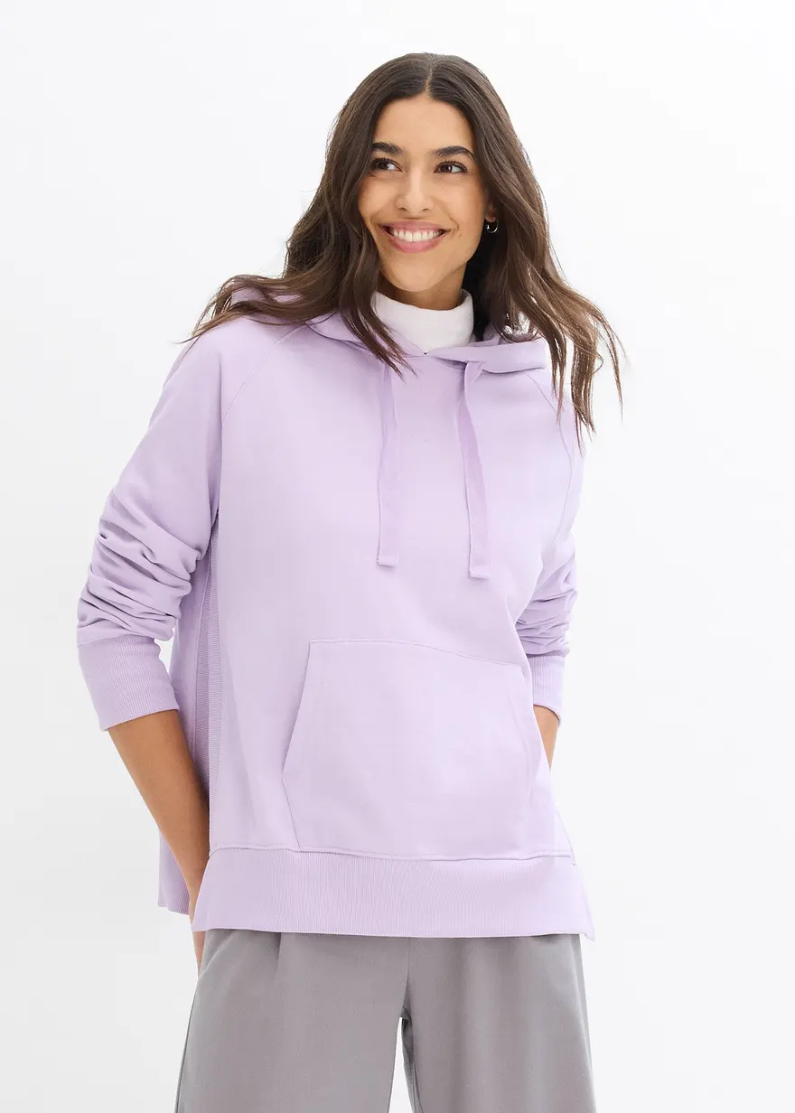 Hoodie mit Seitenschlitzen