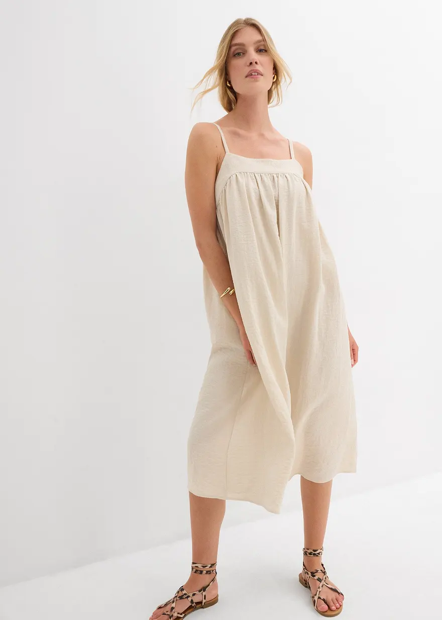 Trägerkleid aus softem Viskose-Mix