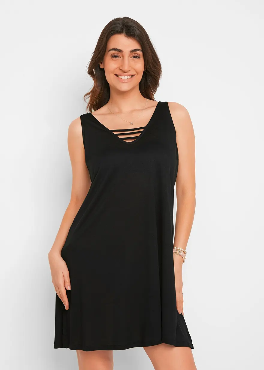 Transparentes Strandkleid aus Viskose