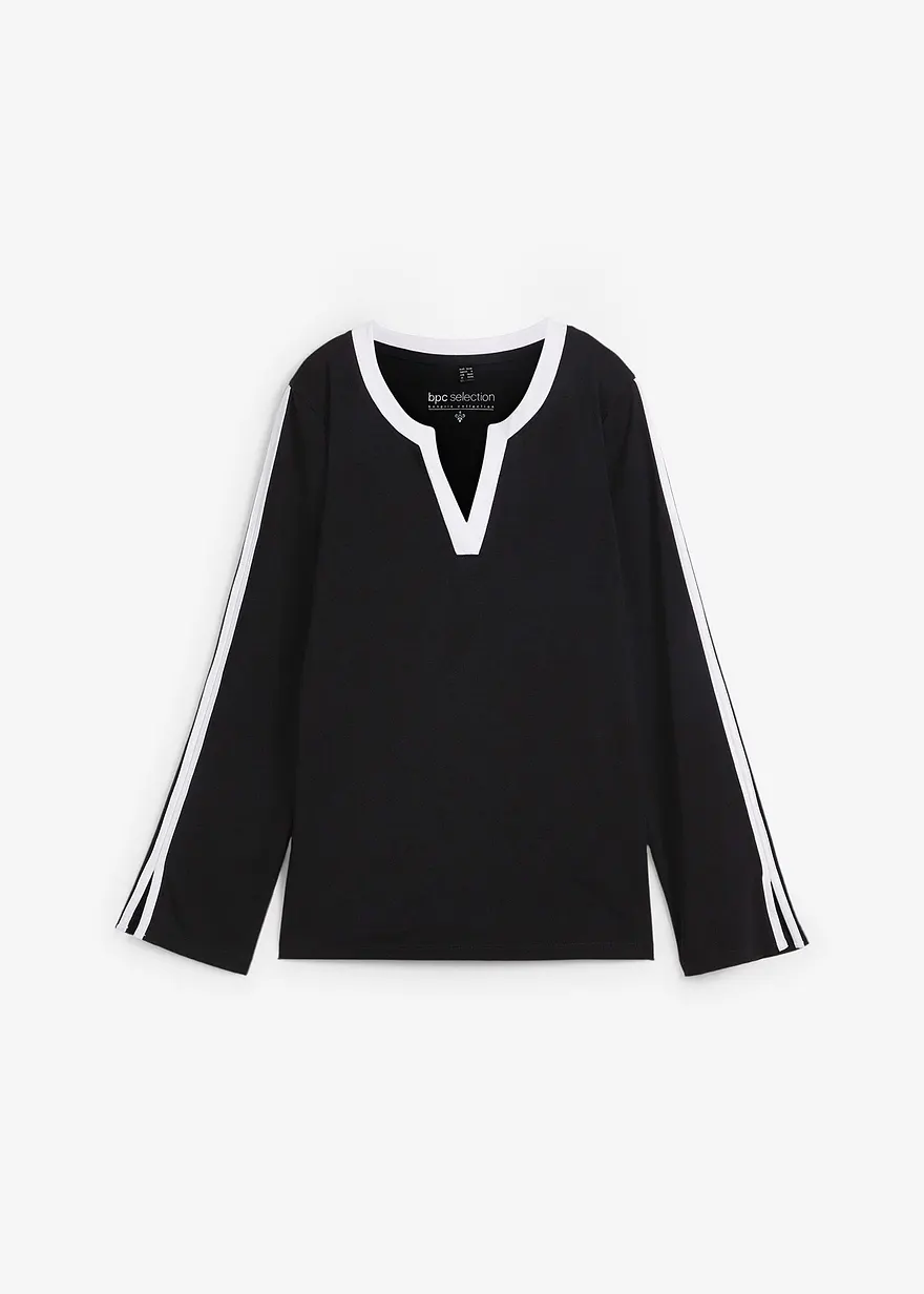 Langarmshirt mit Schlitz