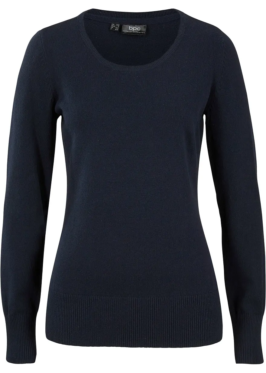 Basic Pullover mit recycelter Baumwolle
