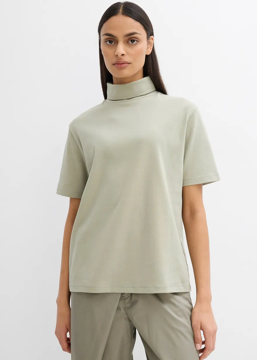 Rollkragenshirt aus reiner Bio-Baumwolle