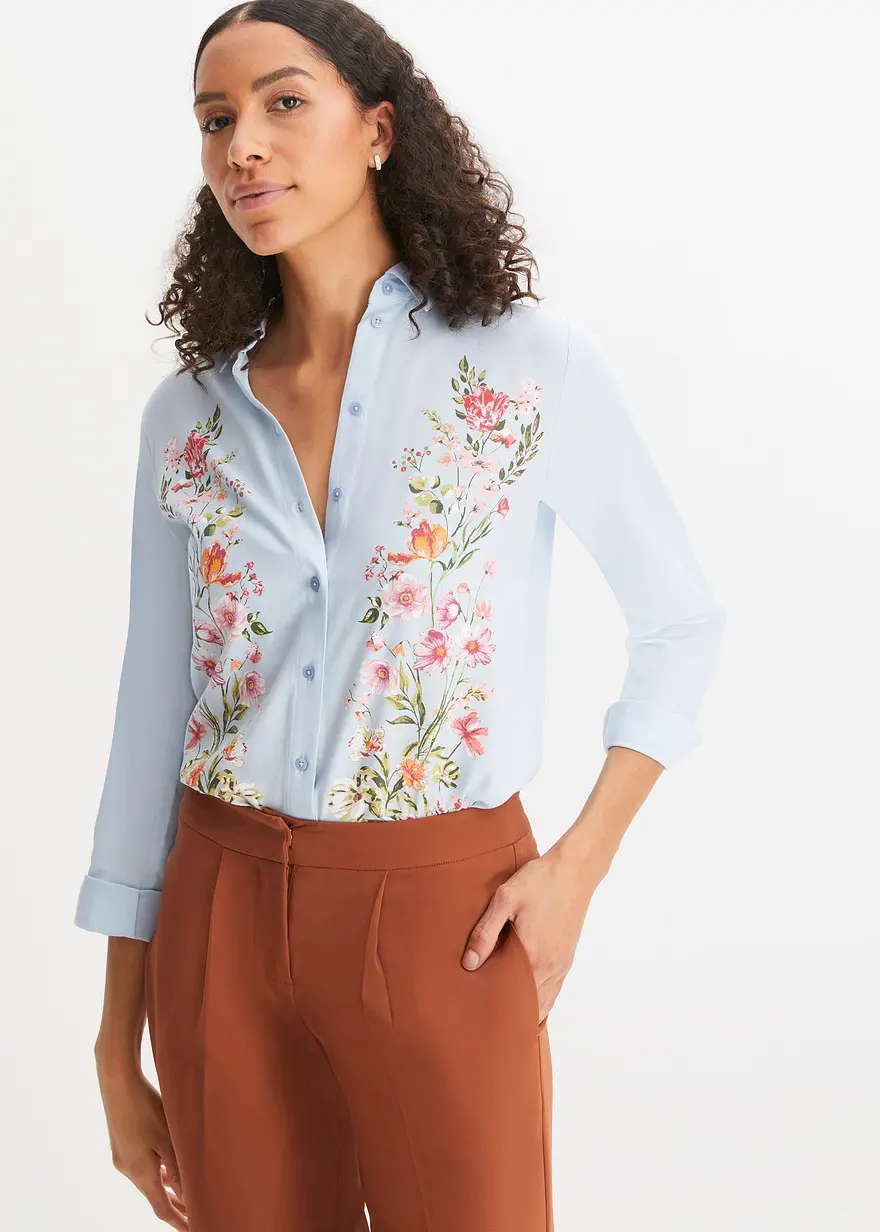 bedruckte Bluse