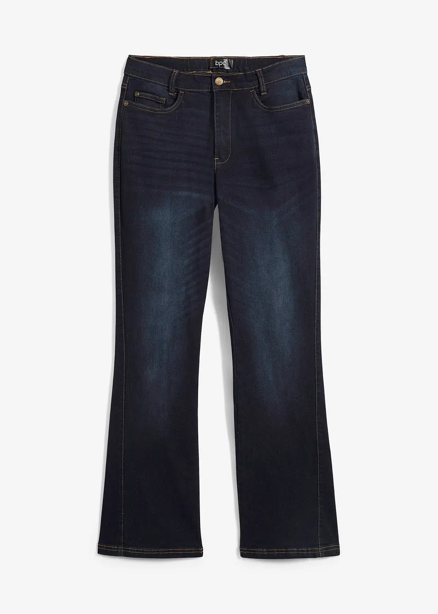 Bootcut-Jeans High Waist, Bequembund