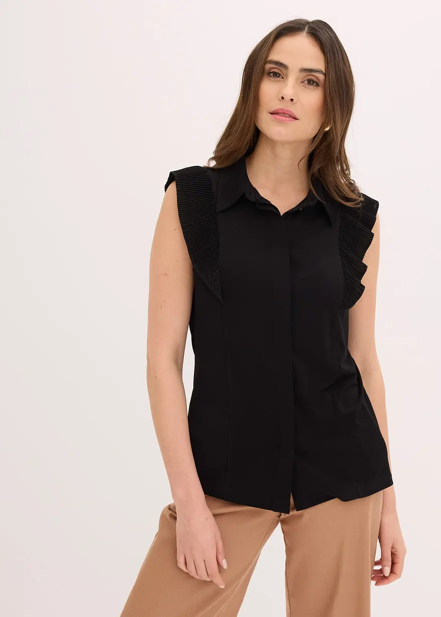 Shirtbluse mit Volants