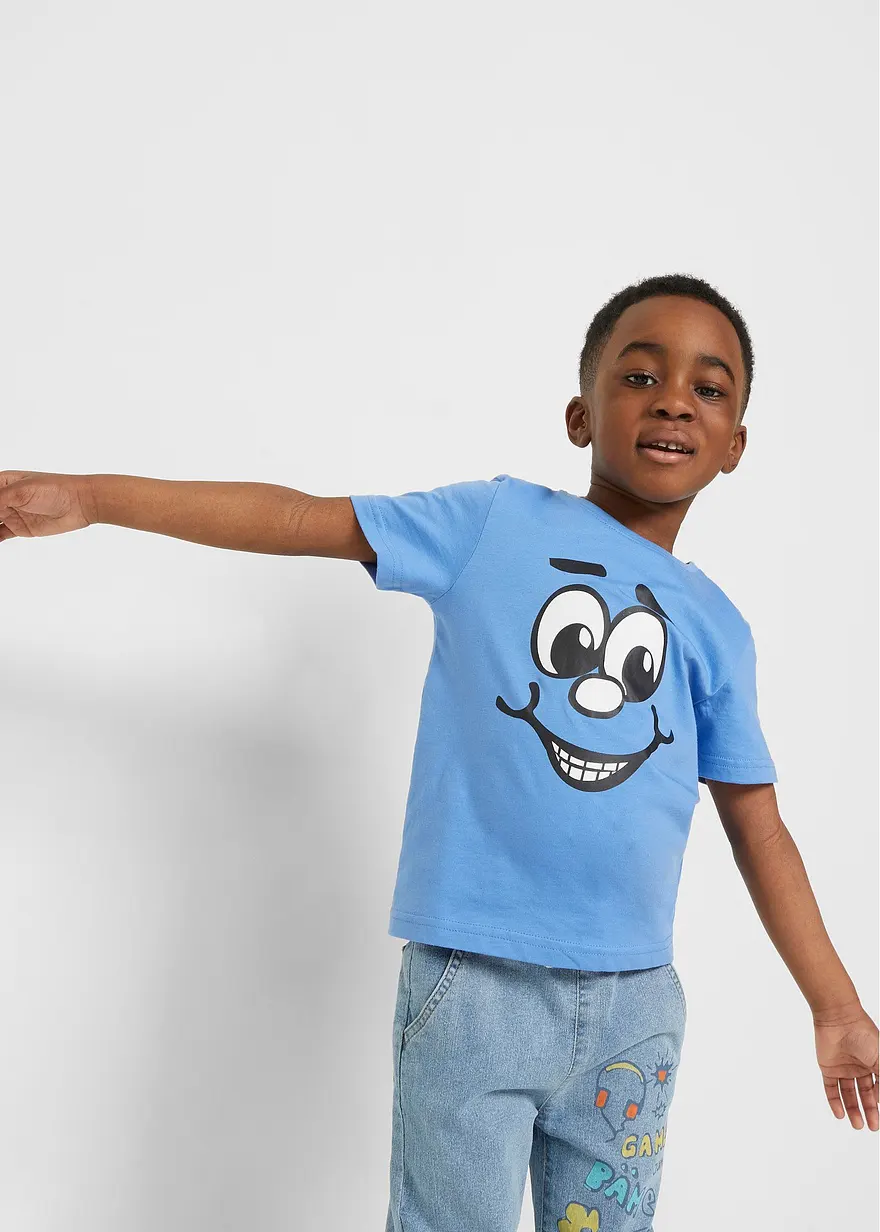 T-Shirt mit Bio-Baumwolle (2er Pack)