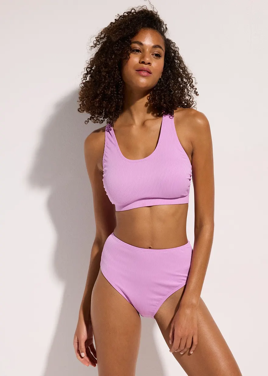 Gerippter Bustier-Bikini (2-tlg.Set)
