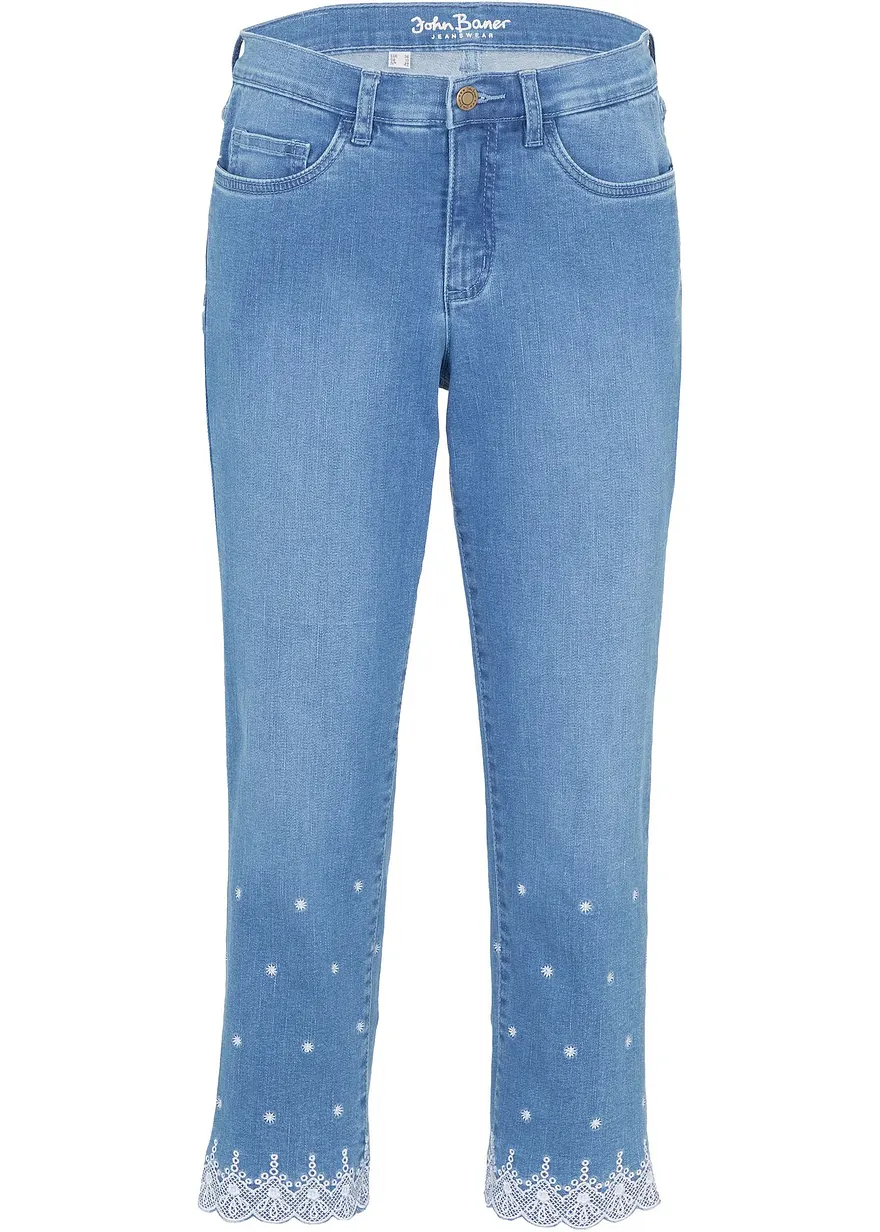 Capri Straight Jeans Mid Waist
