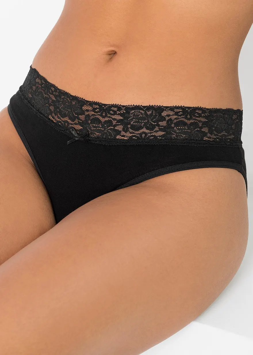 Slip (5er Pack) mit Spitze