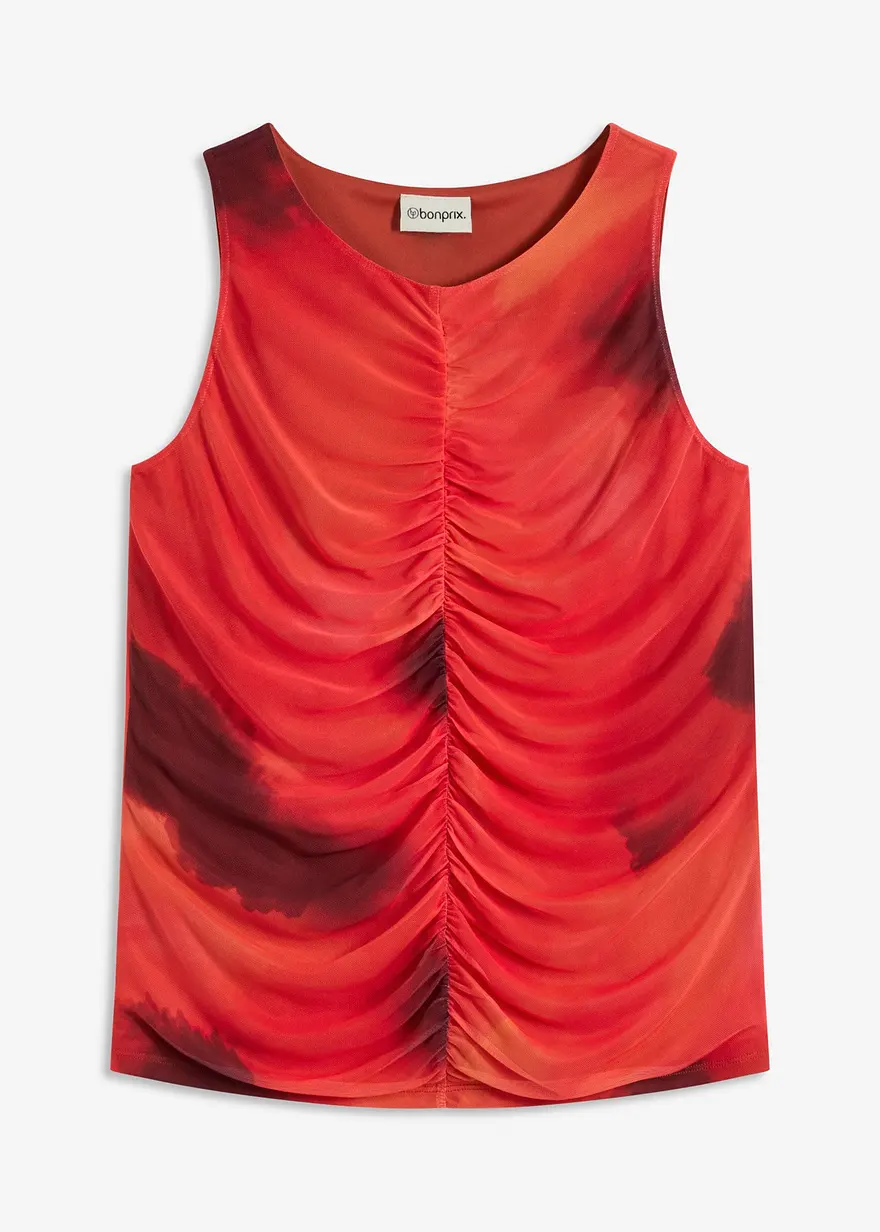 bedrucktes Top aus softem Mesh