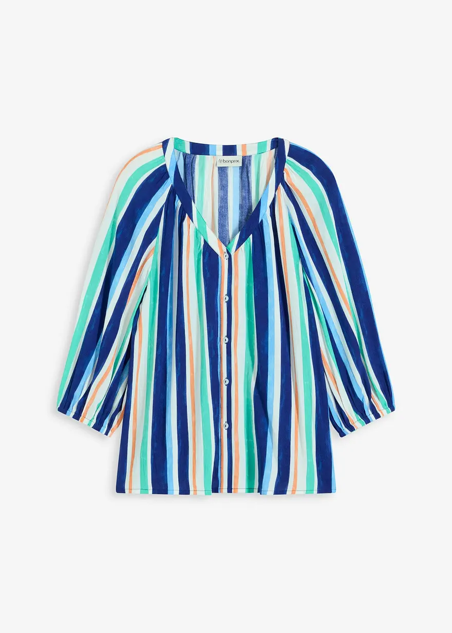 Bluse aus strukturierter Viskose