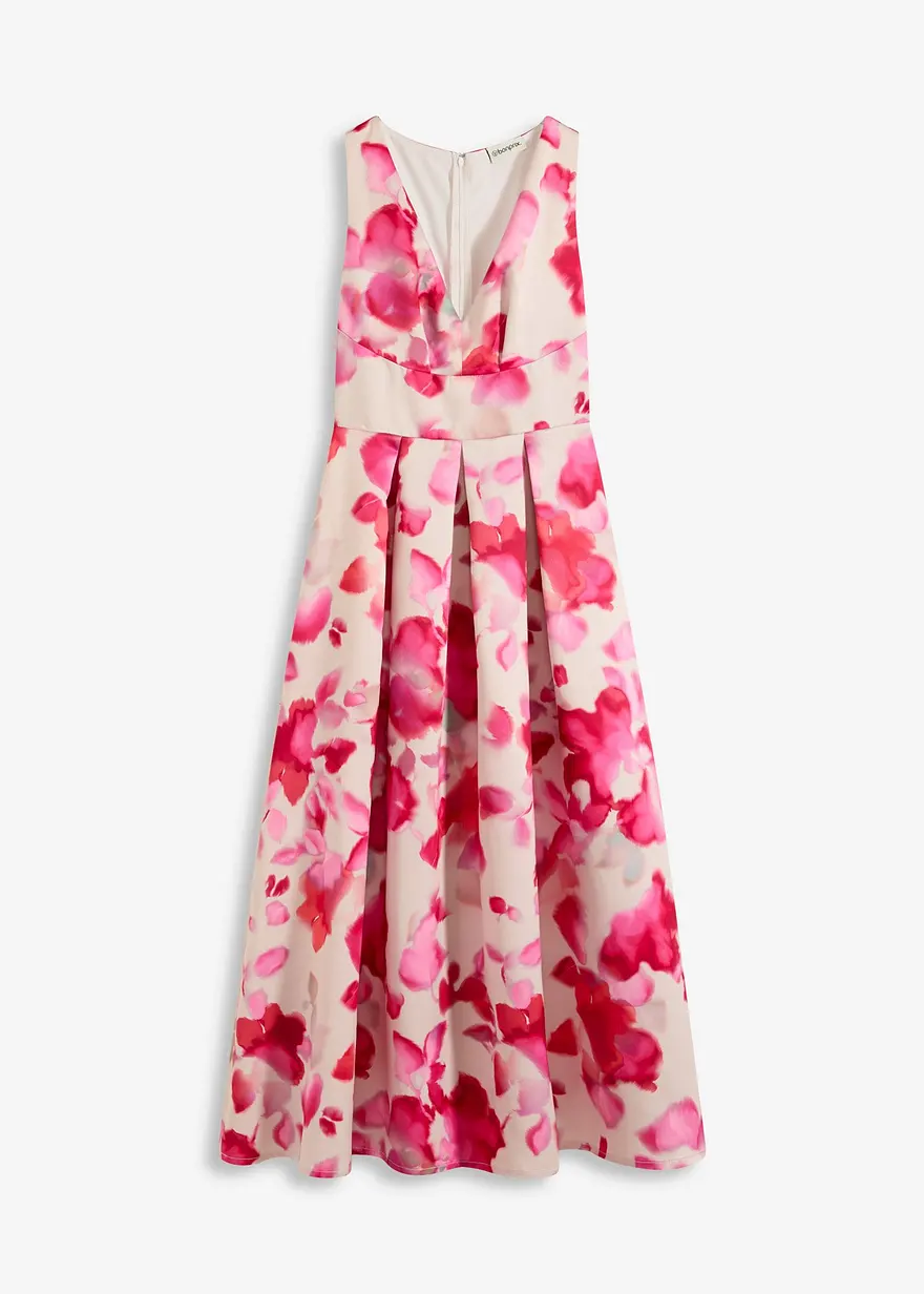 Trägerkleid aus glänzendem Satin