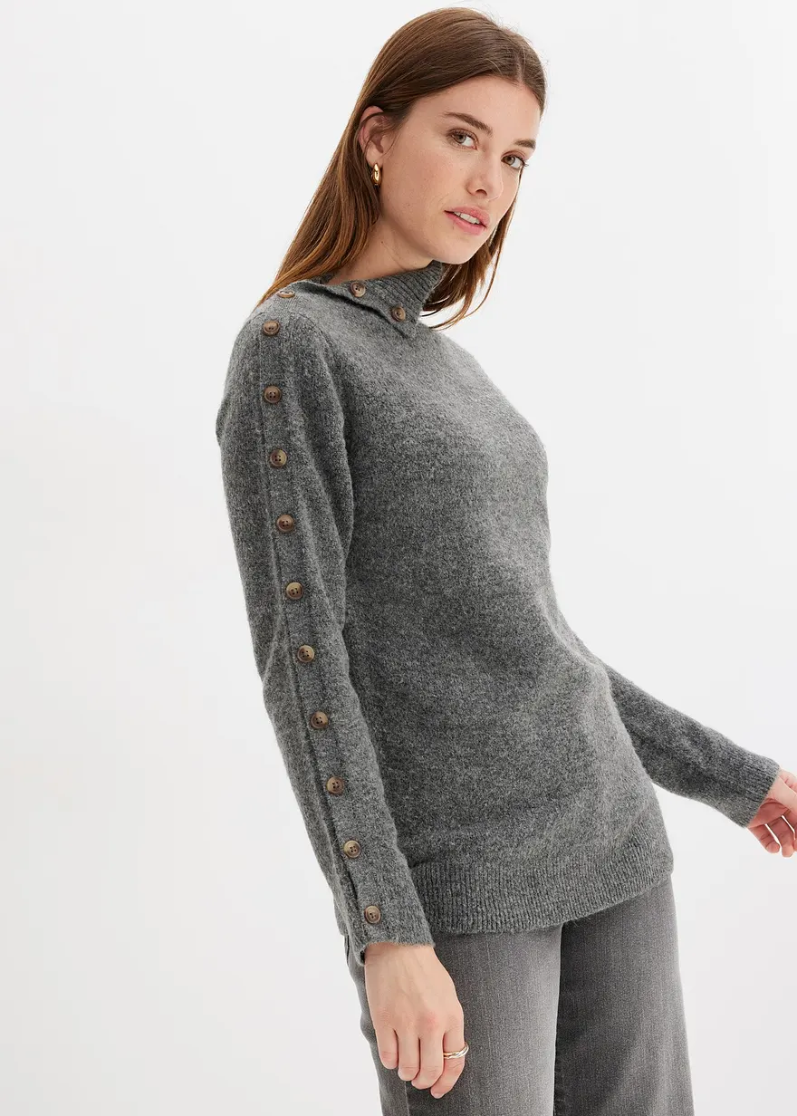 Pullover mit Knopfleiste
