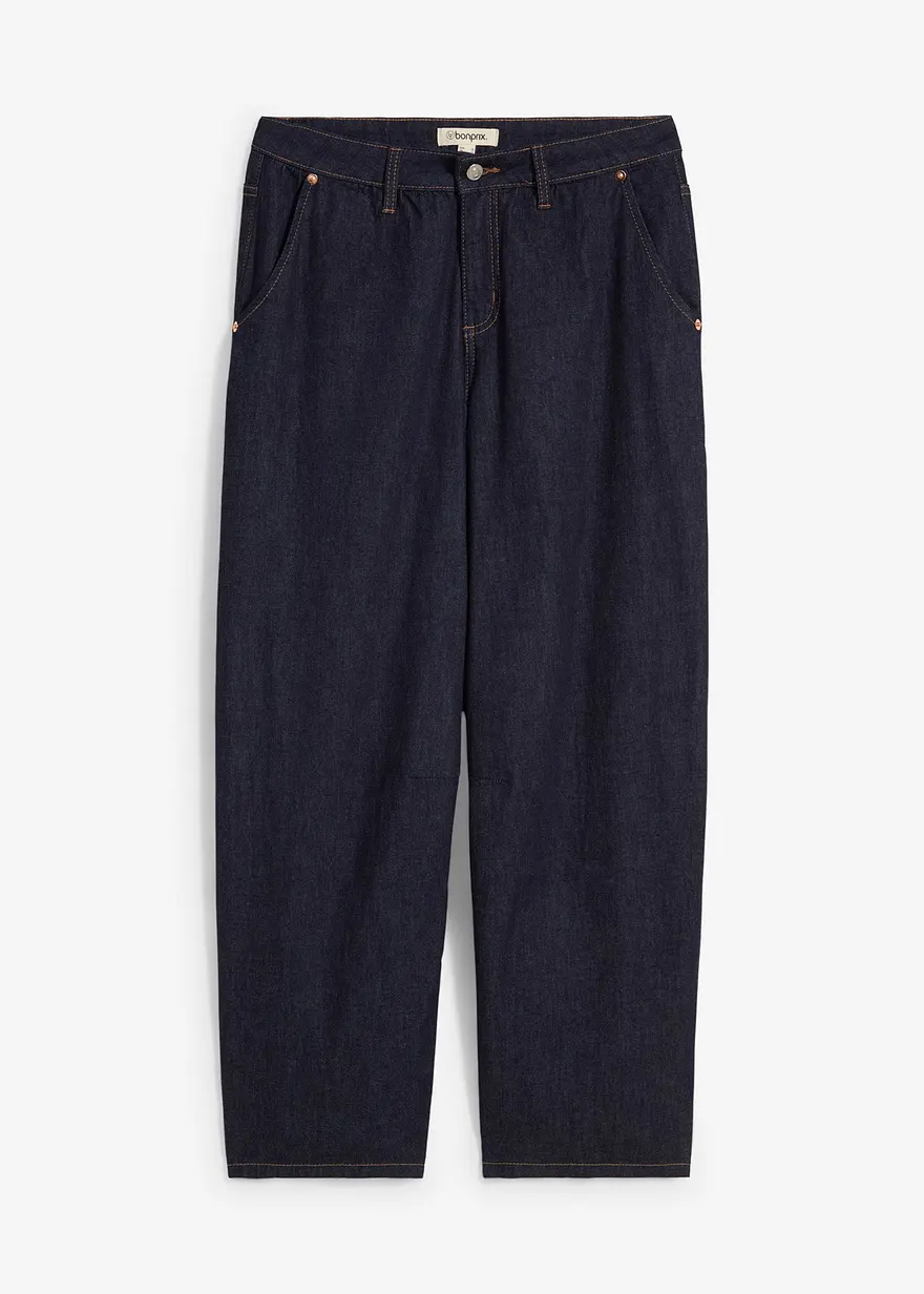 Balloon Jeans Mid Waist Super Soft, cropped