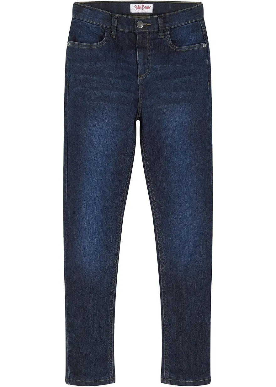 Thermojeans mit Jerseyfutter Mid Waist
