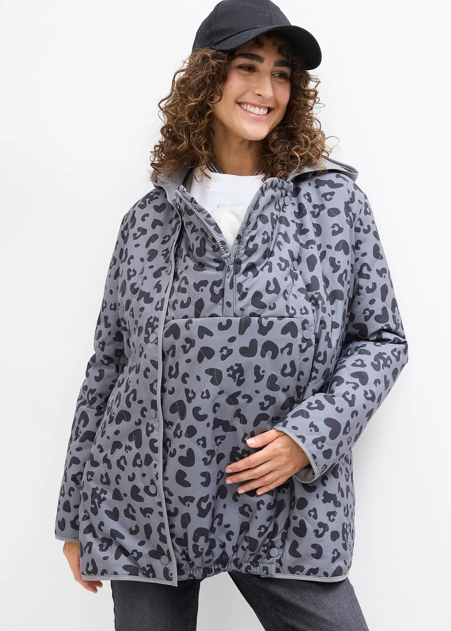 4-in-1 Wende-Umstandsjacke mit Tragefunktion